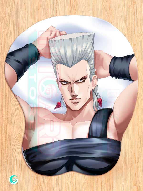 Polnareff 3D Mouse pad with Gel Wrist rest